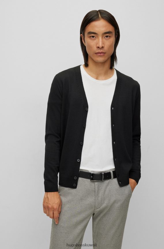 4TFNJN5797 أسود Hugo Boss حزام Hugo أسود ذو وجهين من الجلد الإيطالي الناعم والمنظم