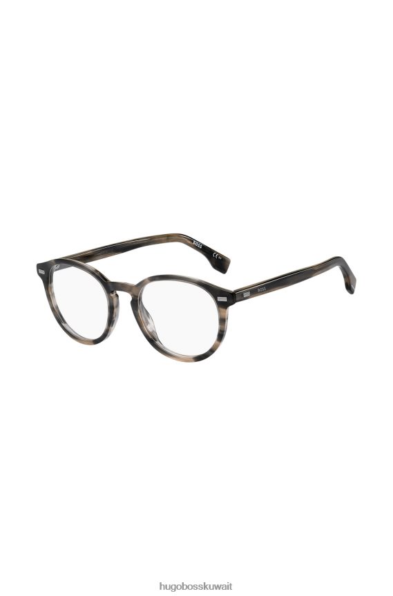 4TFNJN5801 حزمة مسبقة متنوعة Hugo Boss إطارات بصرية من الأسيتات القرنية مع مسامير معدنية من هوغو (عبوة مسبقة متنوعة).