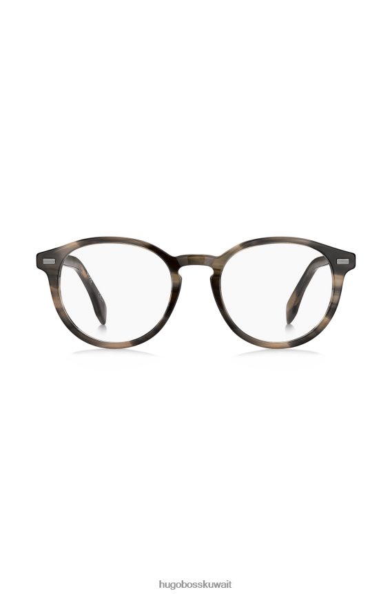 4TFNJN5801 حزمة مسبقة متنوعة Hugo Boss إطارات بصرية من الأسيتات القرنية مع مسامير معدنية من هوغو (عبوة مسبقة متنوعة).
