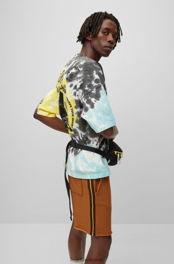 4TFNJN5859 أصفر Hugo Boss × حقيبة حزام من مادة معاد تدويرها من فيبس