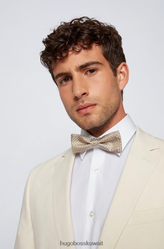 4TFNJN587 أزرق غامق/باستيلبينك/بيج Hugo Boss ربطة عنق 50455249 أزرق داكن