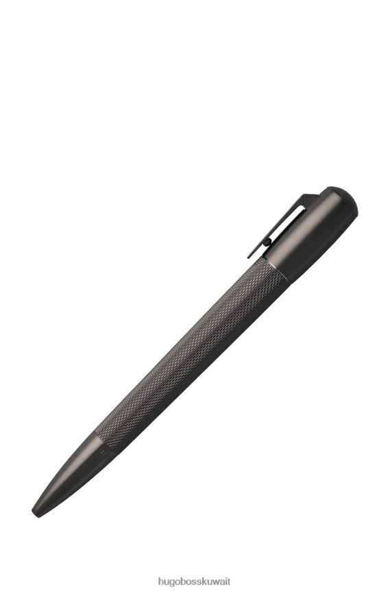 4TFNJN5888 الرمادي الداكن Hugo Boss قلم حبر جاف من النحاس المطلي هوغو باللون الرمادي الداكن