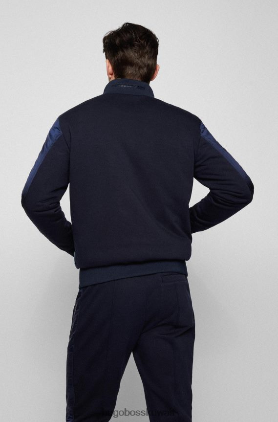 4TFNJN58 أزرق غامق Hugo Boss X بورش سترة شيبرد 50466091 أزرق داكن