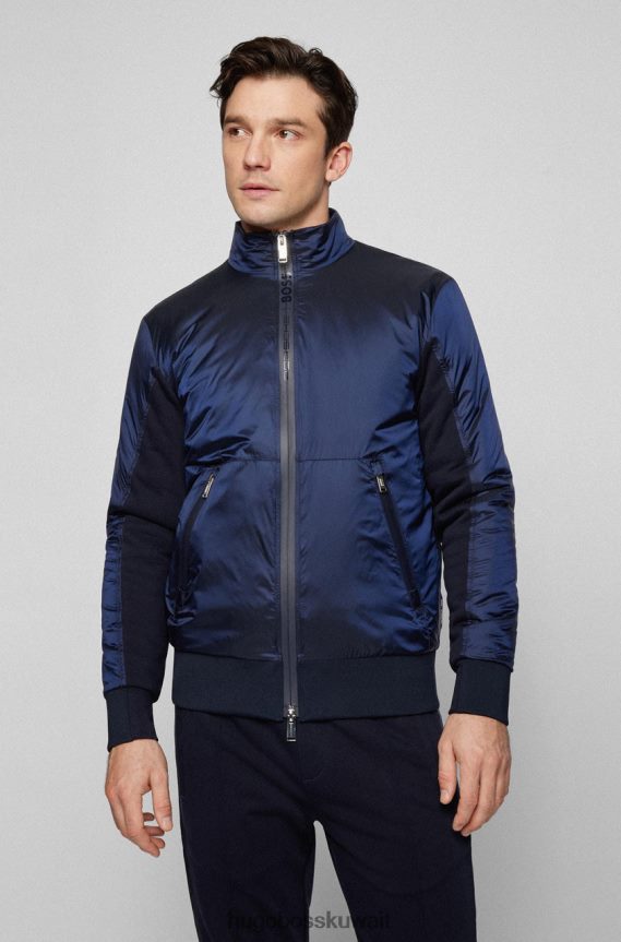 4TFNJN58 أزرق غامق Hugo Boss X بورش سترة شيبرد 50466091 أزرق داكن