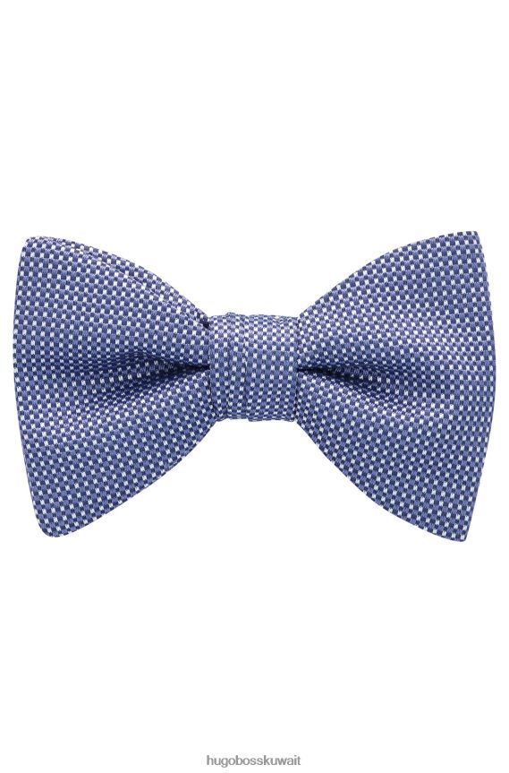 4TFNJN5929 ضوء ارجواني Hugo Boss ربطة عنق منقوشة من قماش الجاكار الحريري من هوغو باللون الأرجواني الفاتح