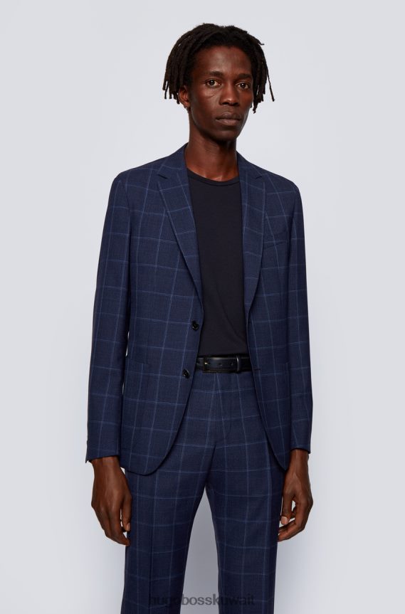 4TFNJN593 البحرية / البني Hugo Boss حزام كارميلو 50452402 البحرية