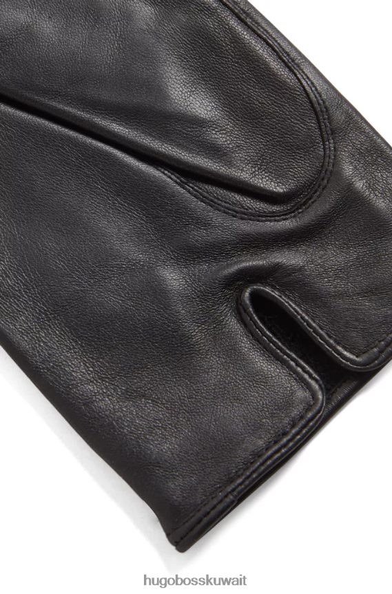 4TFNJN594 بني / أسود / كحلي Hugo Boss قفازات جلدية هاينز 50437119 بني