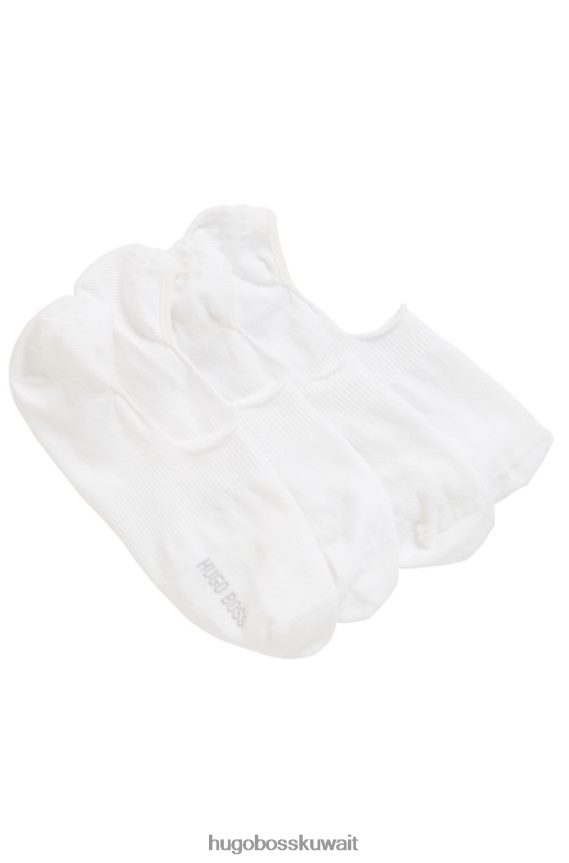 4TFNJN600 أسود/أبيض Hugo Boss جوارب - قطعتان من بطانة الحذاء 50388442 أسود