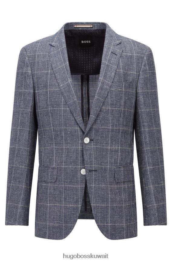 4TFNJN60 القوات البحرية Hugo Boss معطف رياضي H-Hutson 50468936 البحرية