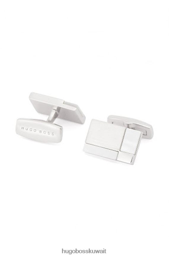 4TFNJN618 أسود/أبيض Hugo Boss أزرار أكمام تي كارل 50331879 أسود