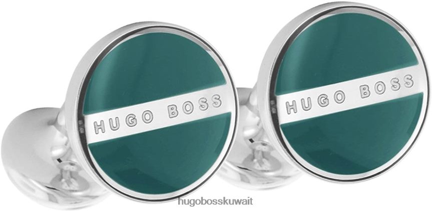 4TFNJN623 البحرية / الأزرق / أكوا / البط البري Hugo Boss أزرار الأكمام نوربرتو 50274149 البحرية