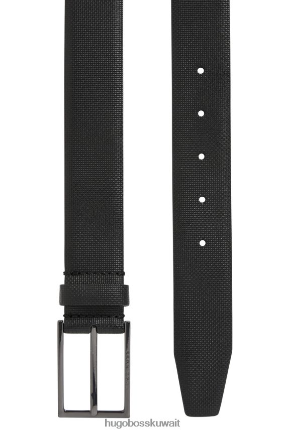 4TFNJN628 أسود Hugo Boss حزام كارميلو S 50262032 أسود