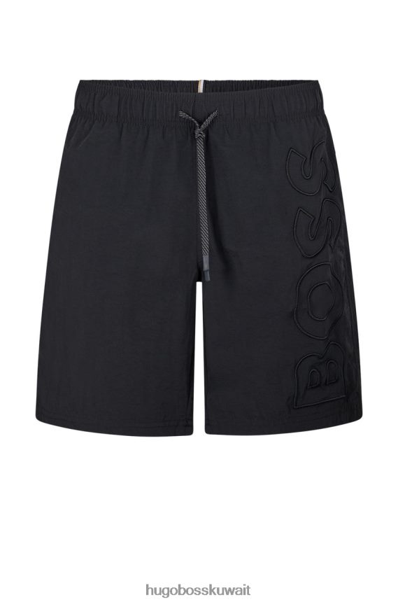 4TFNJN62 أسود/كحلي Hugo Boss شورت السباحة الحوت 50469329 أسود