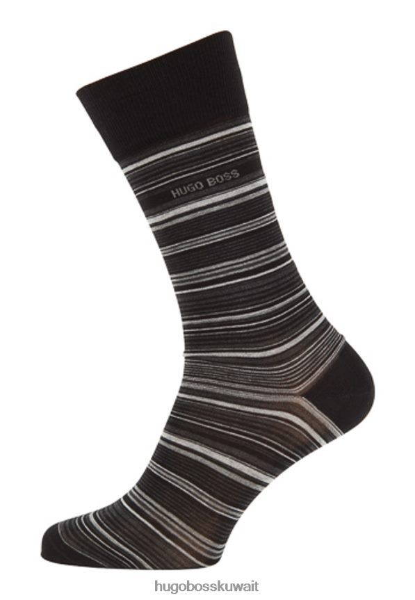 4TFNJN633 أسود/كحلي/أزرق فاتح Hugo Boss جوارب مخططة 50414697 أسود