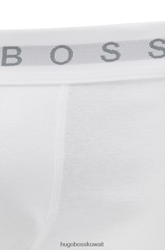 4TFNJN646 أبيض أسود Hugo Boss الملاكمين 50377702 الأبيض