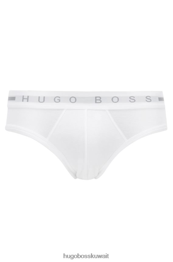 4TFNJN647 أبيض أسود Hugo Boss ملخصات 50377701 الأبيض