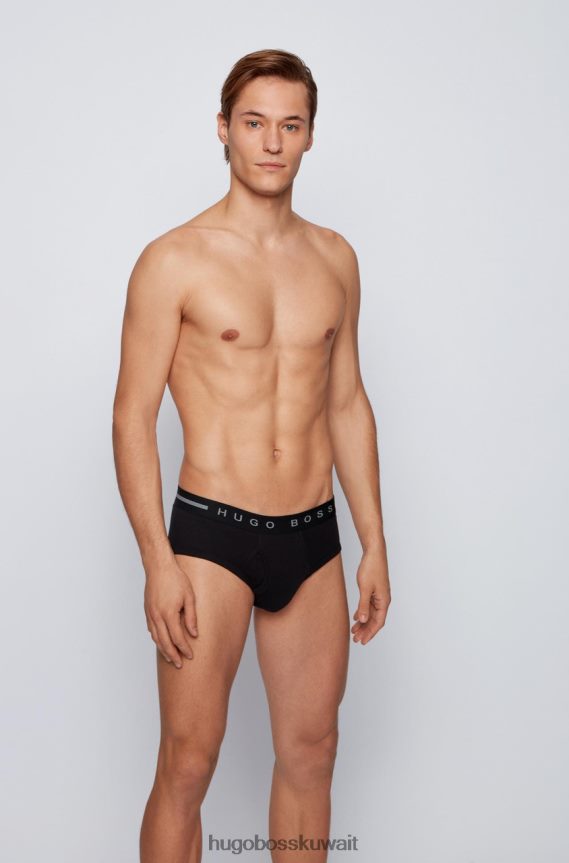 4TFNJN647 أبيض أسود Hugo Boss ملخصات 50377701 الأبيض