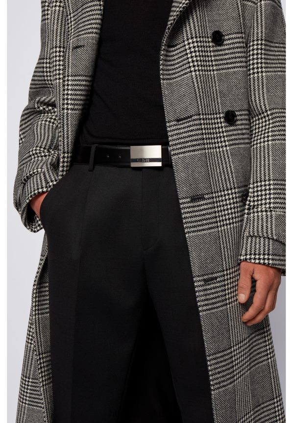 4TFNJN649 أسود Hugo Boss حزام باكستون - 50292249 أسود