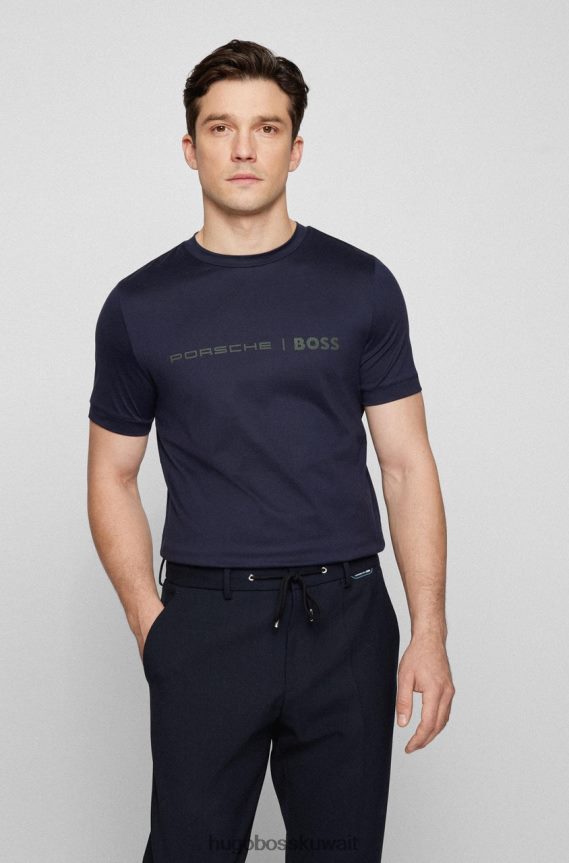 4TFNJN64 أزرق غامق Hugo Boss تي شيرت x بورش تيسلر 50466077 أزرق داكن