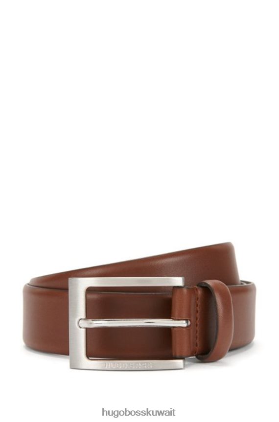 4TFNJN651 بني/أسود/بني متوسط Hugo Boss حزام بارنابي رقم - 50392247 بني