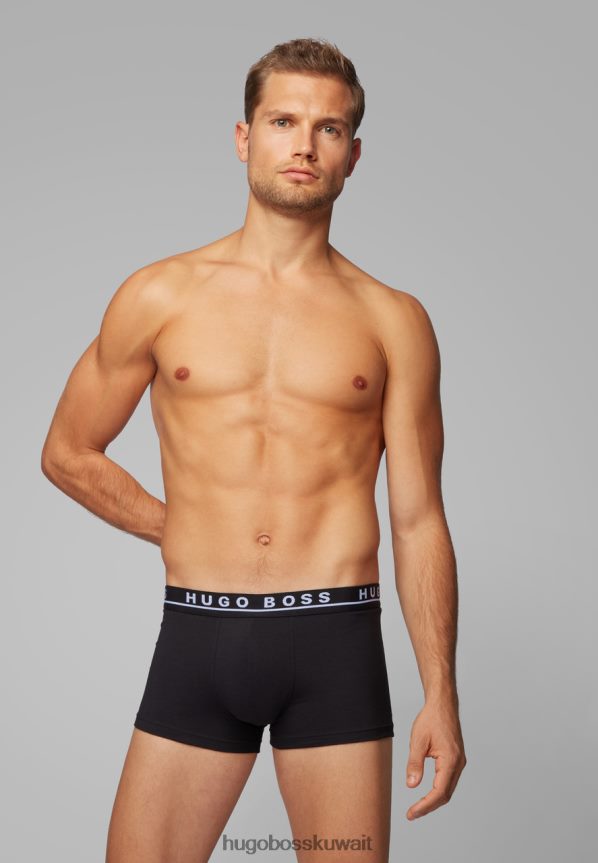 4TFNJN654 متنوعة/رمادي مفتوح/أسود/أزرق/أبيض Hugo Boss بوكسر 3 قطع - 50325403 متنوع