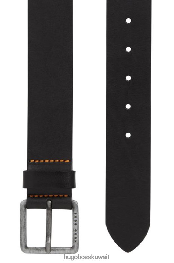4TFNJN656 أسود/بني Hugo Boss حزام كاجوال - جيكو - 50386229 أسود