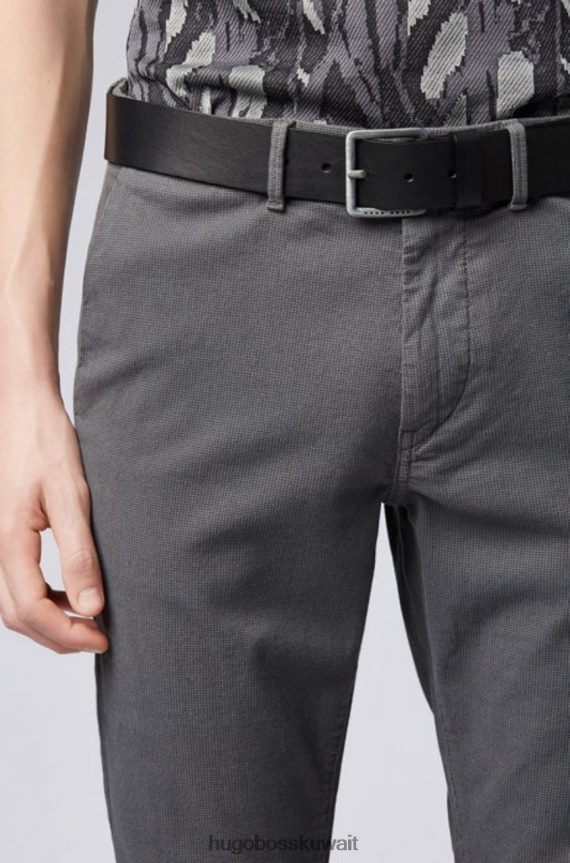 4TFNJN656 أسود/بني Hugo Boss حزام كاجوال - جيكو - 50386229 أسود