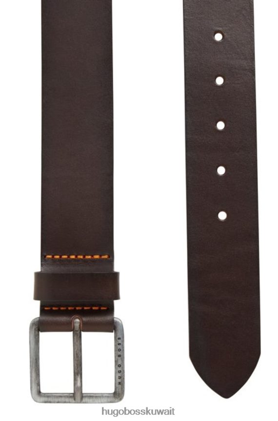 4TFNJN656 أسود/بني Hugo Boss حزام كاجوال - جيكو - 50386229 أسود