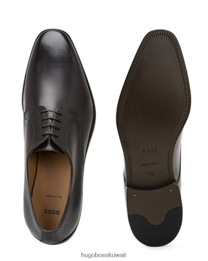 4TFNJN657 أسود/بني متوسط Hugo Boss حذاء لشبونة درب 50470980 أسود
