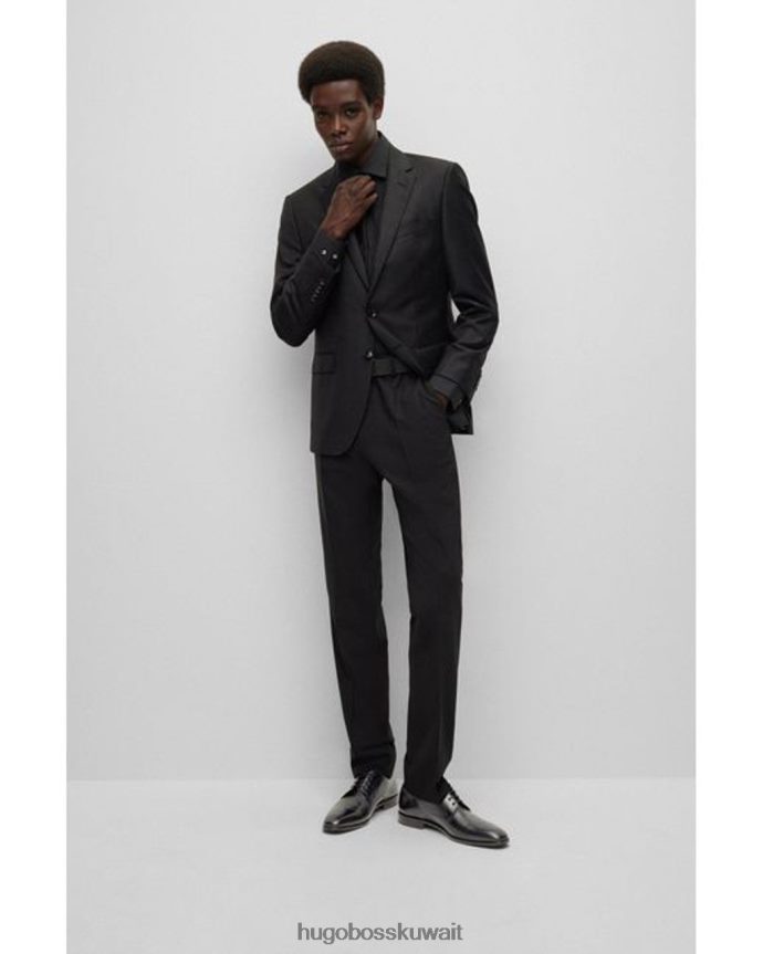 4TFNJN657 أسود/بني متوسط Hugo Boss حذاء لشبونة درب 50470980 أسود