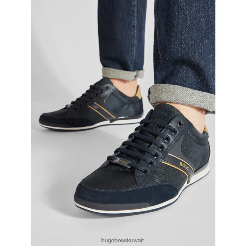 4TFNJN658 أزرق غامق Hugo Boss المدربين زحل 50471235 أزرق غامق