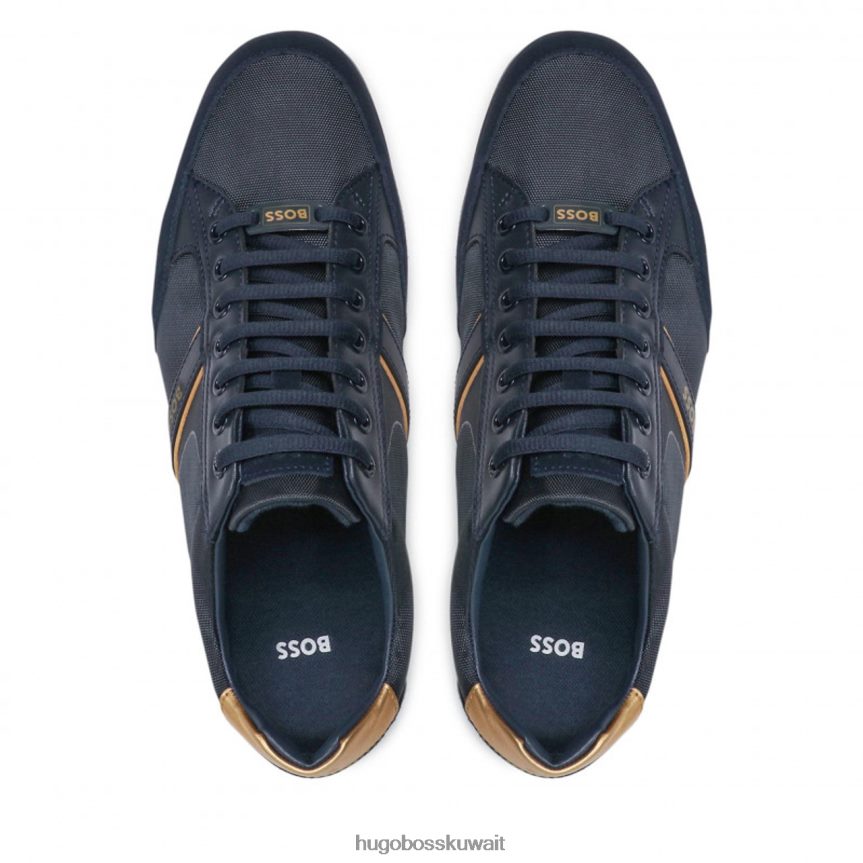 4TFNJN658 أزرق غامق Hugo Boss المدربين زحل 50471235 أزرق غامق