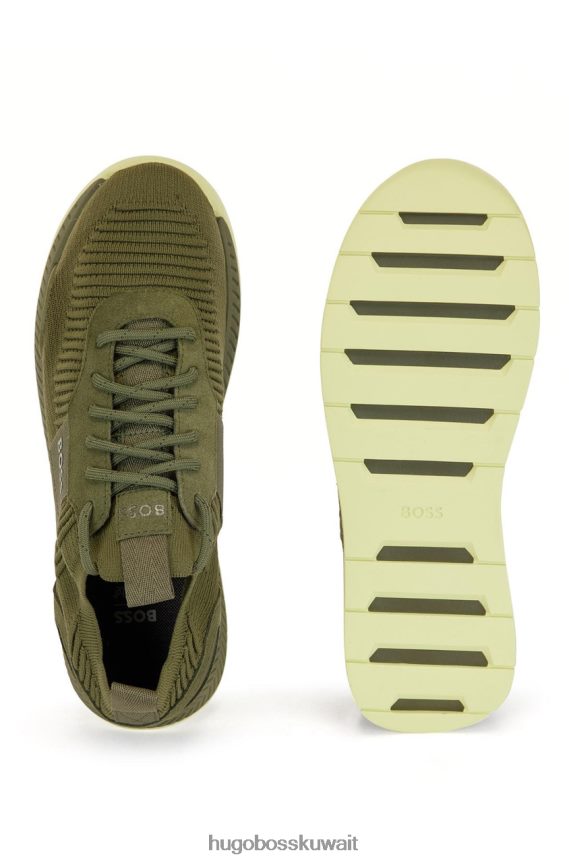 4TFNJN659 أسود/أخضر/طبيعي/رمادي فاتح/أزرق ساطع Hugo Boss المدربين التيتانيوم 50470596 الأسود