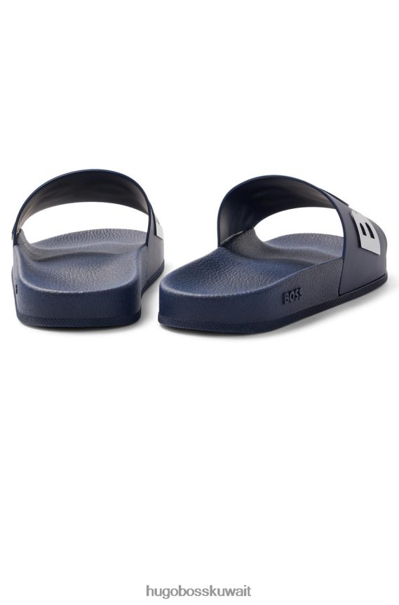 4TFNJN663 أزرق داكن/برتقالي/أصفر/أزرق فاتح/أحمر ساطع/أسود Hugo Boss خليج الشرائح 50471271 أزرق غامق