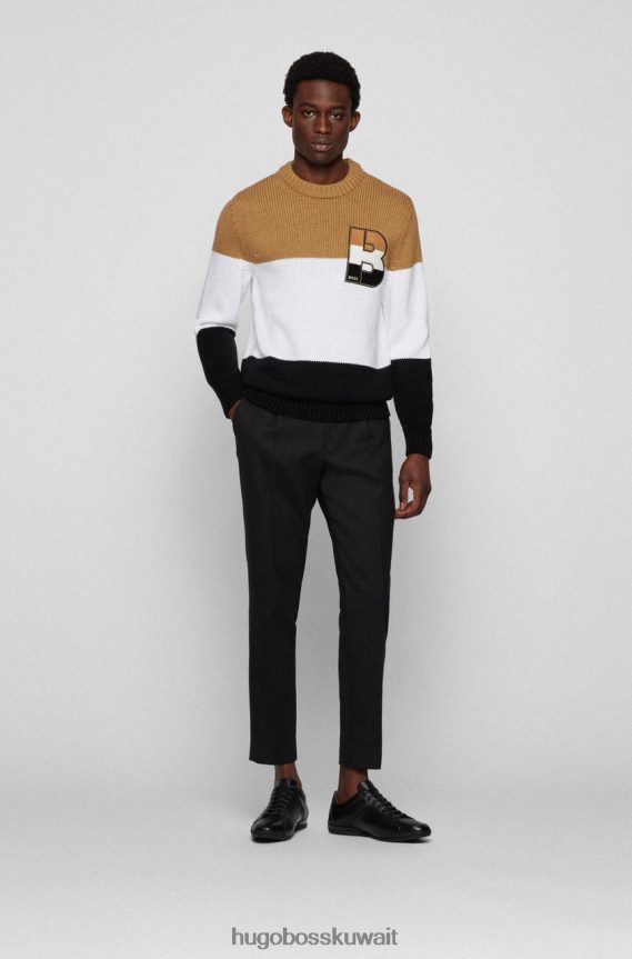 4TFNJN667 أسود/أبيض Hugo Boss المدربين زحل 50471262 الأسود