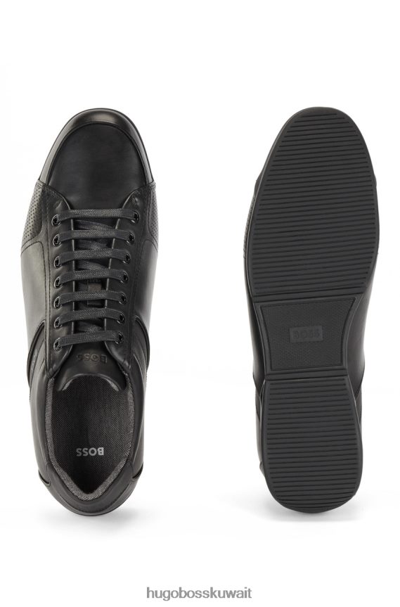 4TFNJN667 أسود/أبيض Hugo Boss المدربين زحل 50471262 الأسود