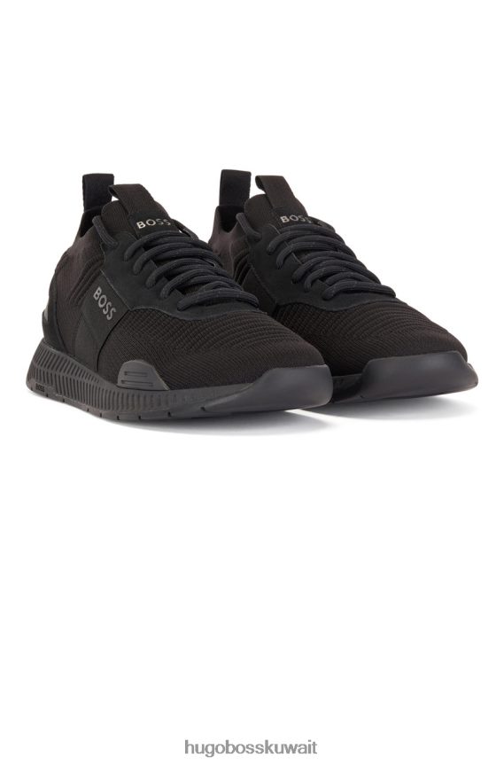 4TFNJN669 أسود/كحلي Hugo Boss حذاء رياضي تيتانيوم رقم 50470596 أسود