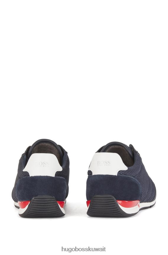 4TFNJN680 البحرية / الأبيض / الأزرق / الرمادي / الأحمر Hugo Boss أحذية زحل 50455313 البحرية