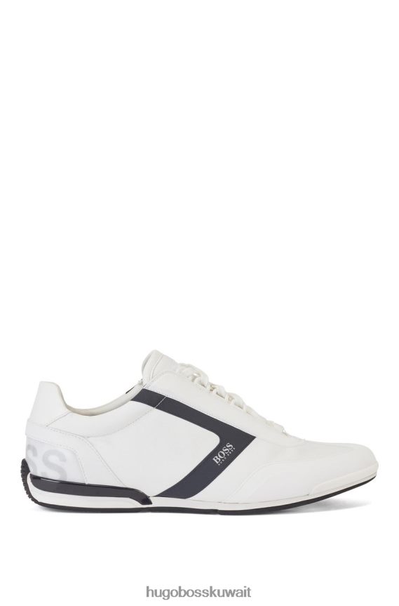 4TFNJN682 أبيض رمادي Hugo Boss المدربين زحل 50452024 الأبيض
