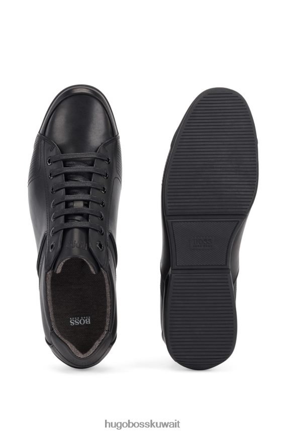 4TFNJN686 أسود/أبيض Hugo Boss المدربين زحل 50401835 الأسود