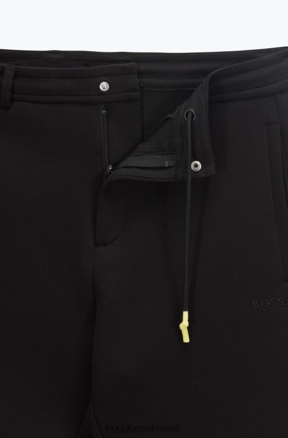 4TFNJN68 أسود/أبيض Hugo Boss بنطال رياضي هالبوا AJ 50466242 أسود