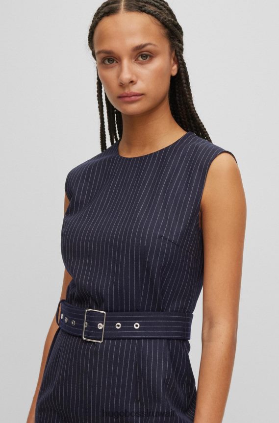 4TFNJN697 الأزرق الداكن Hugo Boss فستان ديسين 50477429 كحلي