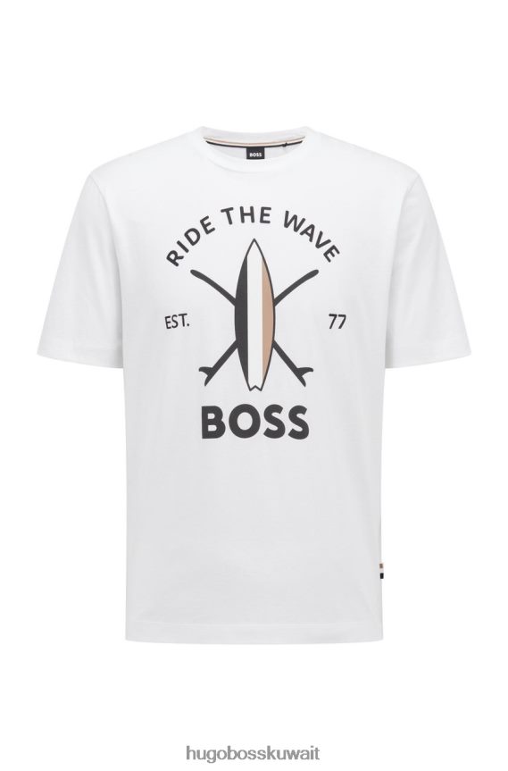 4TFNJN69 ابيض اصفر Hugo Boss تي شيرت تايلان 50469218 أبيض