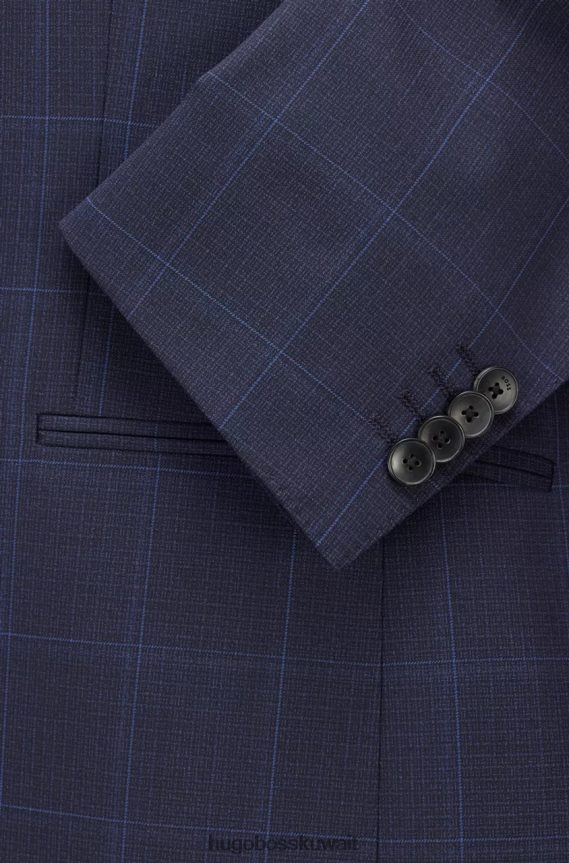 4TFNJN6 أزرق غامق Hugo Boss دعوى ح-ضخمة-الذروة 50473628 كحلي