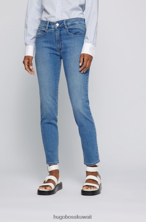 4TFNJN701 ازرق فاتح Hugo Boss جينز نحيل محصول 50467596 أزرق فاتح