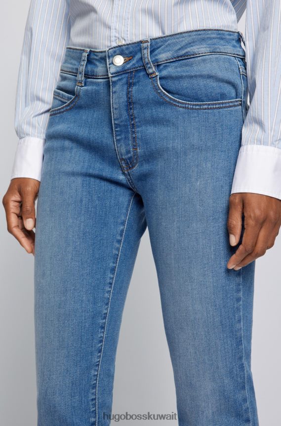 4TFNJN701 ازرق فاتح Hugo Boss جينز نحيل محصول 50467596 أزرق فاتح