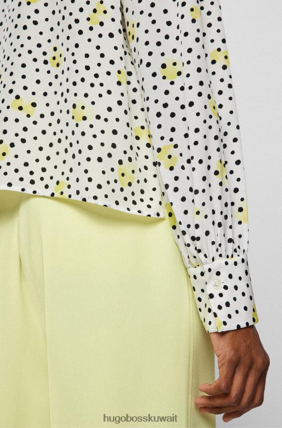 4TFNJN706 com.whitepattern Hugo Boss بلوزة بابواه 50472282 نمط أبيض