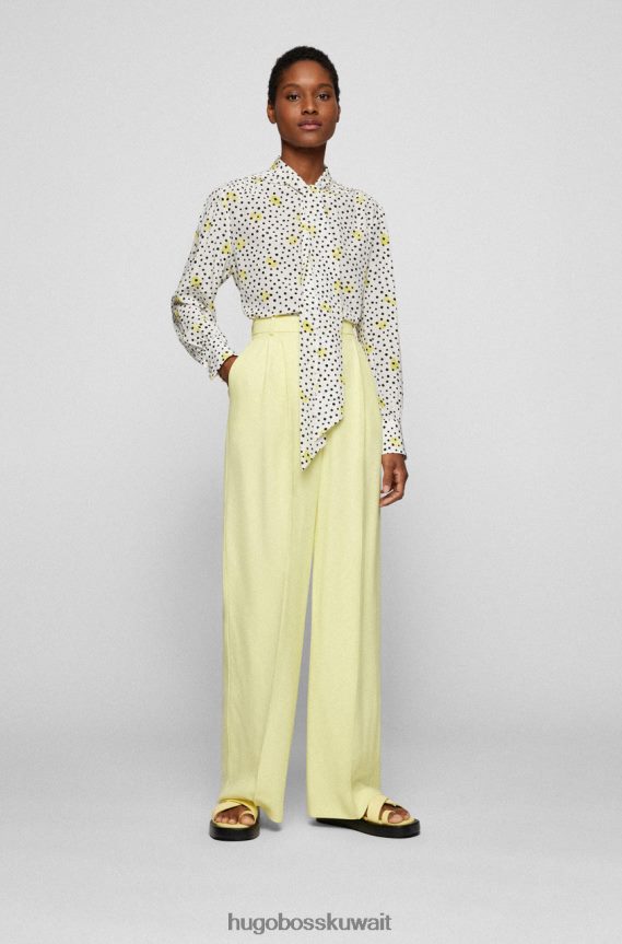 4TFNJN706 com.whitepattern Hugo Boss بلوزة بابواه 50472282 نمط أبيض