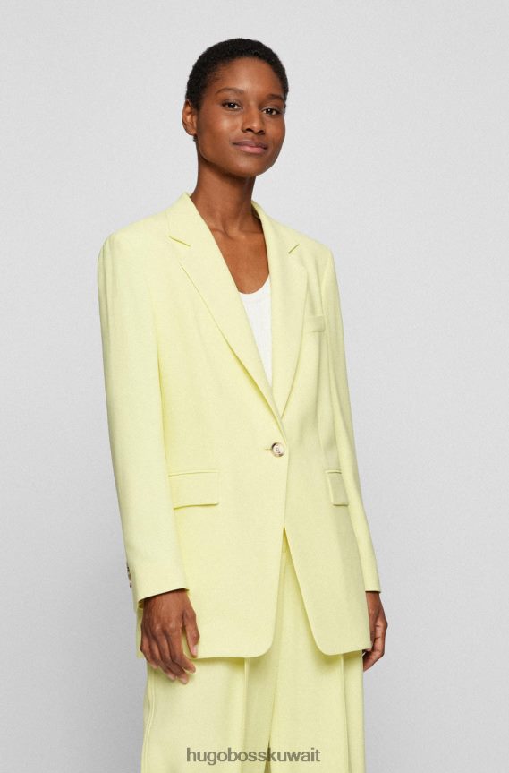 4TFNJN709 أصفر Hugo Boss سترة جيليمام مريحة 50472397 أصفر