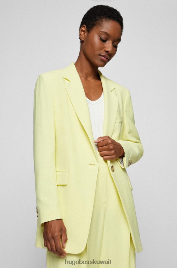 4TFNJN709 أصفر Hugo Boss سترة جيليمام مريحة 50472397 أصفر